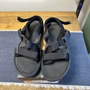 Teva Black Hurricane Verge Black Hiking Sandals Men's Size 14